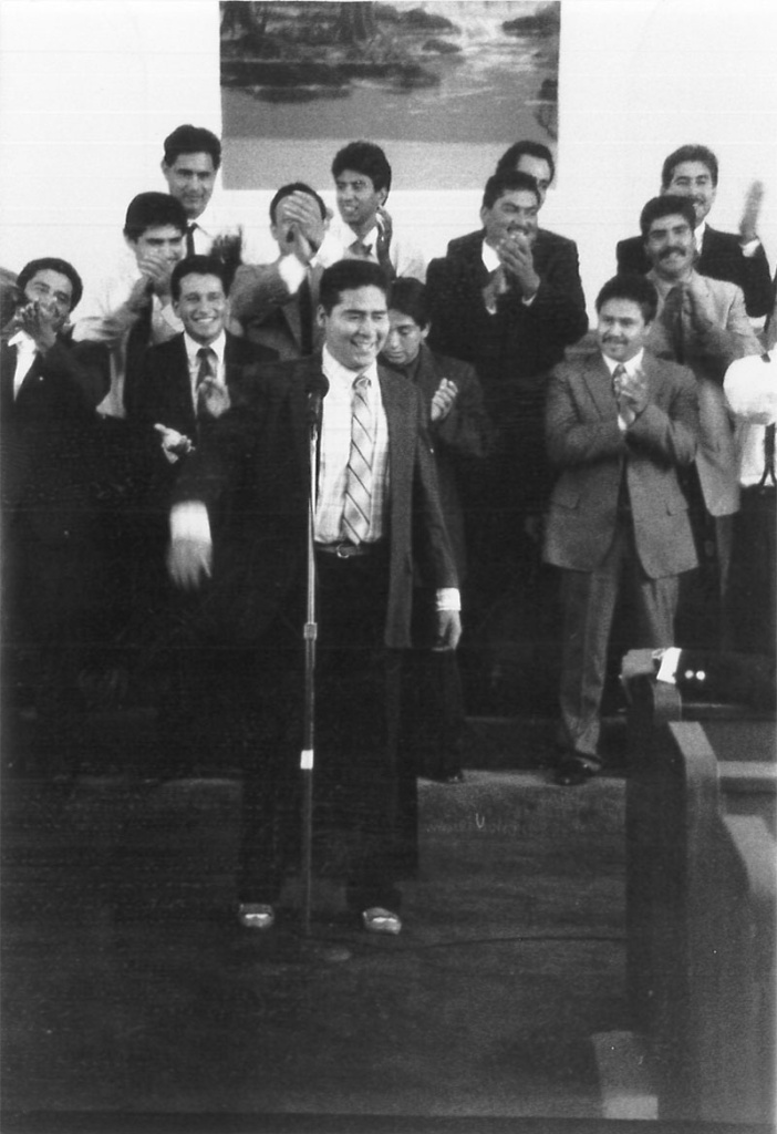 Jail suicides Ruben Nunez sings at a church in National City in 1990.