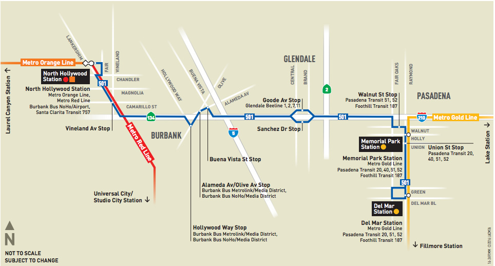 501 bus map
