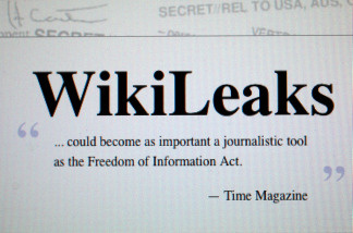 MIAMI - JULY 26: The homepage of the WikiLeaks website is seen on a computer after leaked classified military documents were posted to it July 26, 2010 in Miami, Florida.