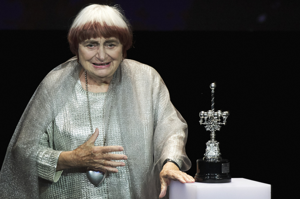 Agnes Varda - Donostia Award Gala - 65th San Sebastian Film Festival Director Agnes Varda receives the Donosti Award during the 65th San Sebastian International Film Internacional Festival at the Eugenia Victoria Teather on September 24, 2017 in San Sebastian, Spain.