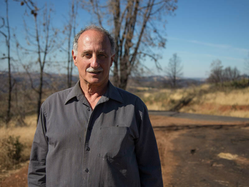 Calaveras County Copes With Change After Influx of New Marijuana Growers Apple farmer and former Calaveras County Supervisor Steve Wilensky is pictured on a hillside burned in the 2015 Butte Fire, Monday, October 20, 2016.