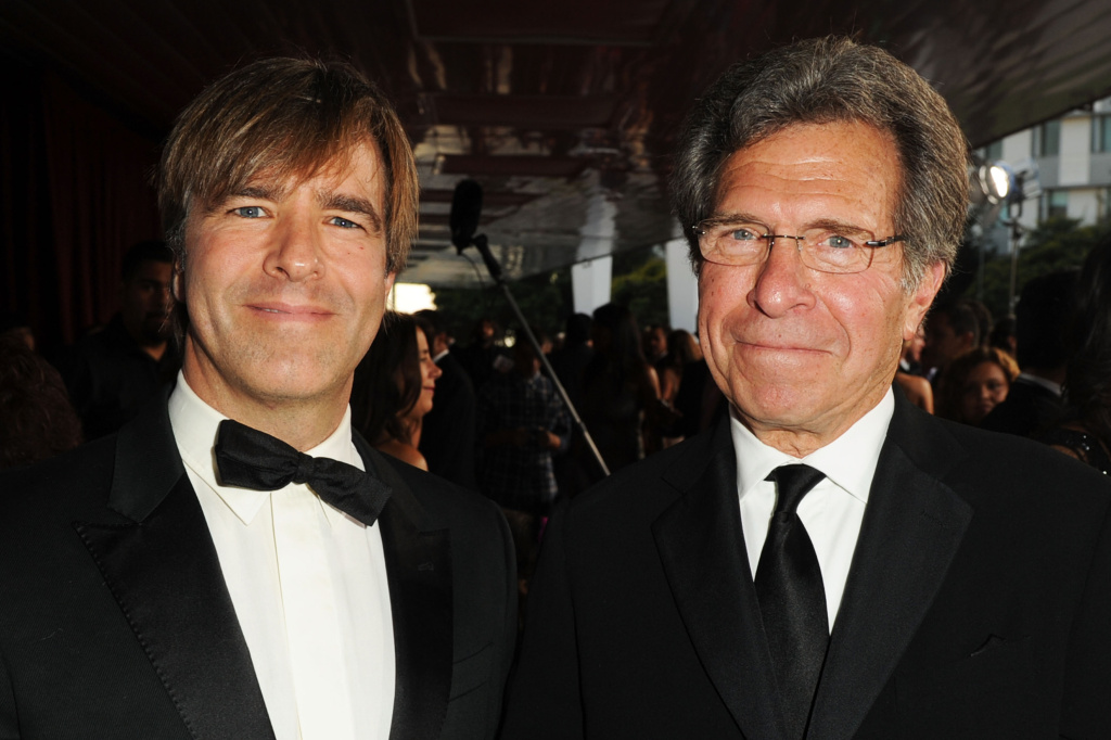 2011 NCLR ALMA Awards - Red Carpet Producers Christian McLaughlin (left) and Paul Junger Witt (right) arrive at the NCLR ALMA Awards held at Santa Monica Civic Auditorium on September 10, 2011.