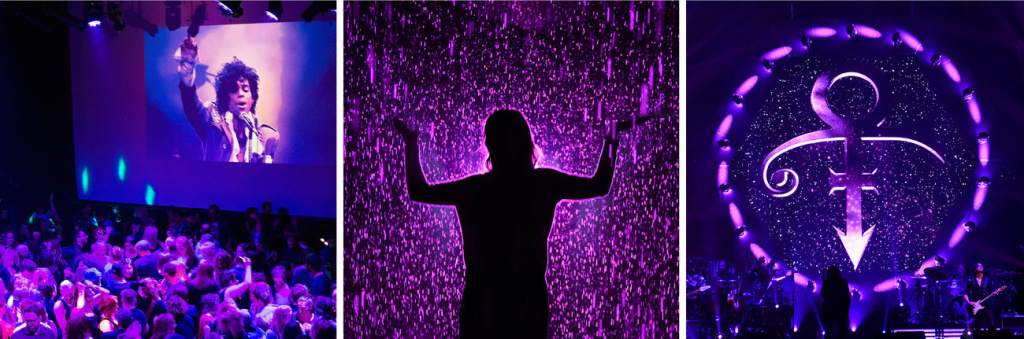prince-trio_custom-c0b67722f531d222c4bcedf3f470d3cd690da099-s1300-c85.jpg (Left) Guests dance to Prince songs during a memorial dance party at the First Avenue nightclub in Minneapolis, Minn., on April 21, 2016. (Center) A woman visits the