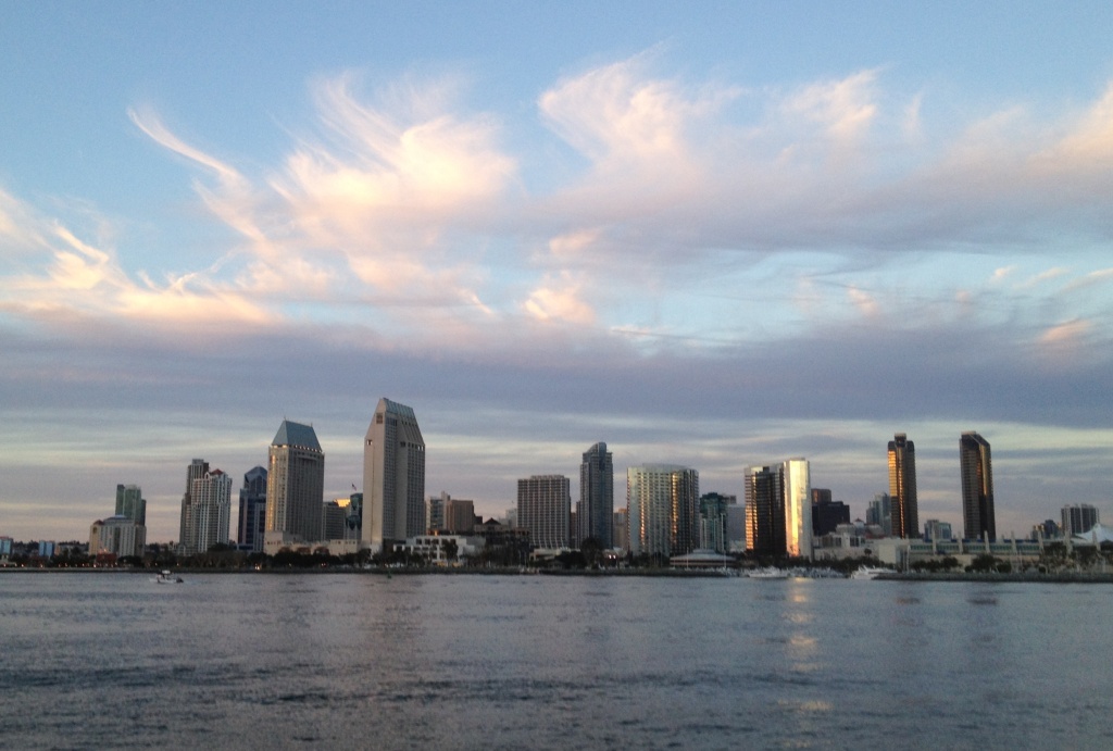 Downtown San Diego A view of downtown in the city of San Diego.