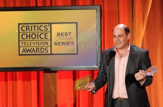 Producer Matthew Weiner accepts Best Drama series award for Mad Men onstage at the Critics' Choice Television Awards at Beverly Hills Hotel on June 20, 2011 in Beverly Hills, California.