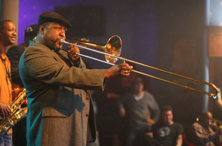 Wendell Pierce, a veteran of David Simon's The Wire, plays trombonist Antoine Batiste on Simon's new HBO series, Treme. Simon has just started blogging. But he won't write for free.