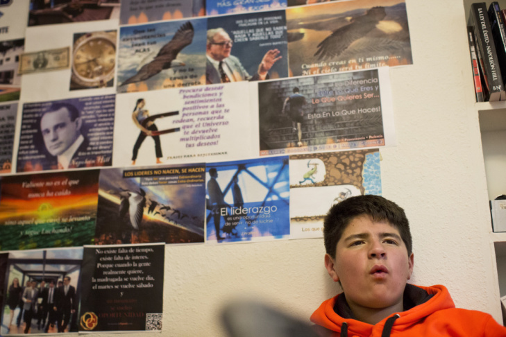 Training in self control starts early at Camino Nuevo. Karina Rodriguez leads preschoolers through a motor skills exercise, asking them to start and stop based on musical cues. Students will be exposed to 14 years of curriculum designed to address academic and soft skills.