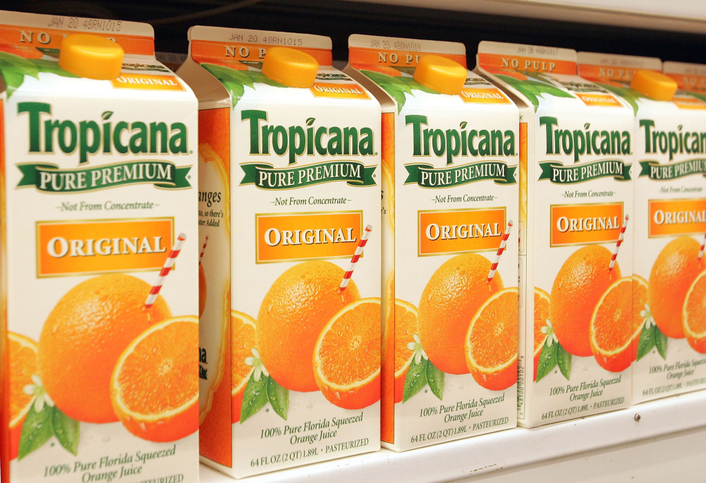 Hurricane-Damaged Citrus Crop Leads To Higher Juice Prices Tropicana orange juice.