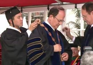 C.L. Max Nikias was inaugurated as USC's 11th president, Oct. 15, 2010.