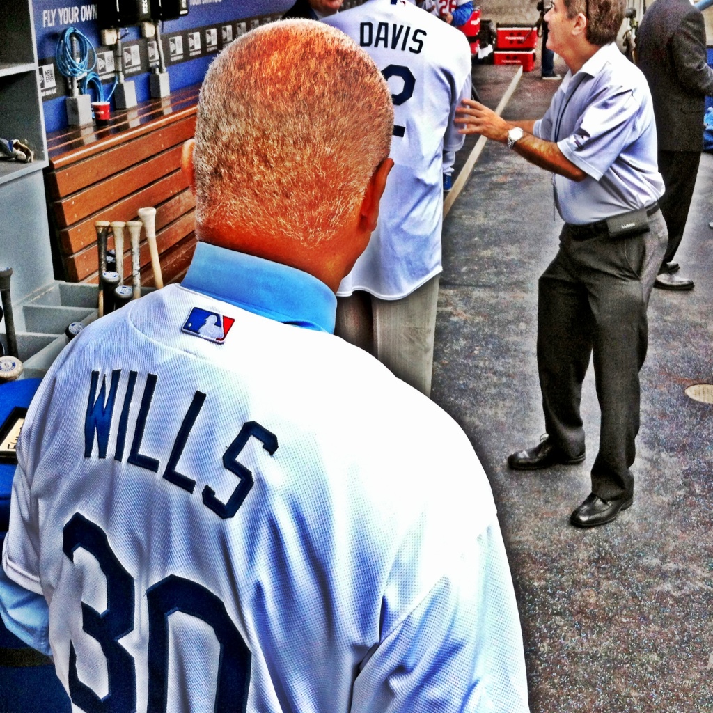 Maury Wills suits up for Opening Day, 2013. Maury Wills suits up for Opening Day, 2013.