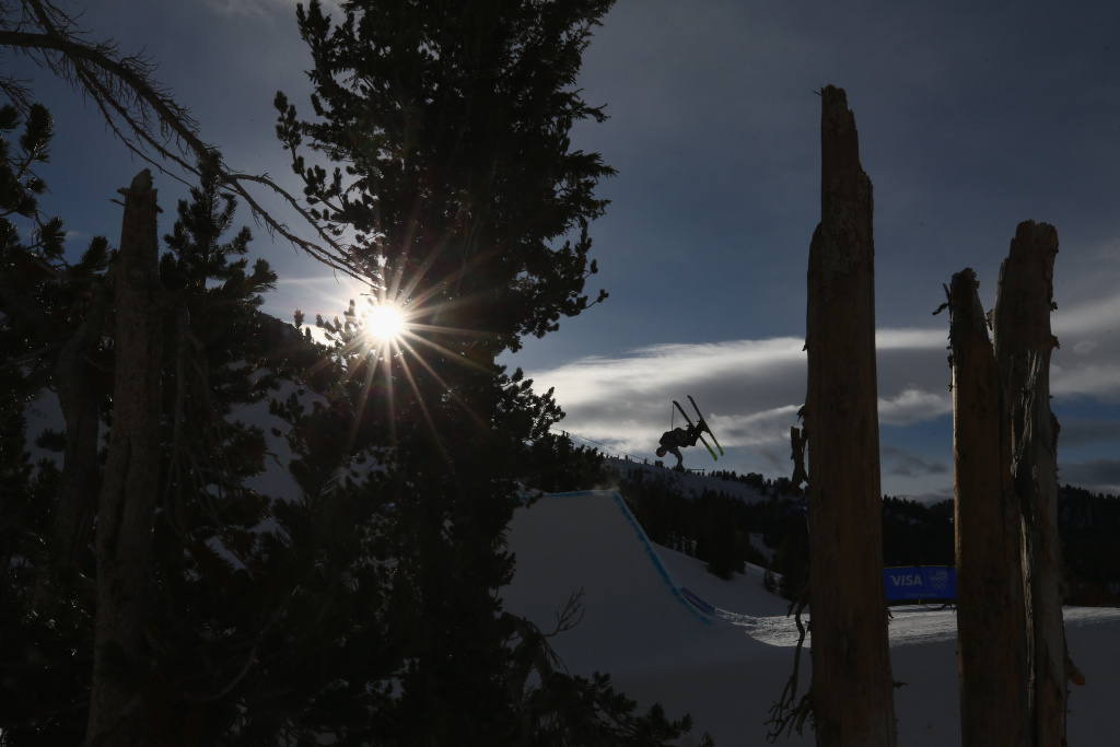 2018 Visa U.S. Freeskiing Grand Prix McRae Williams competes in the final round of the Men's Freeski Slopestyle during the Toyota U.S. Grand Prix on on January 21, 2018 in Mammoth, California.