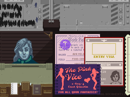 Papers, Please casts you as an immigration inspector whose goal is to keep those who don't belong out of the fictional nation of Arstotzka.