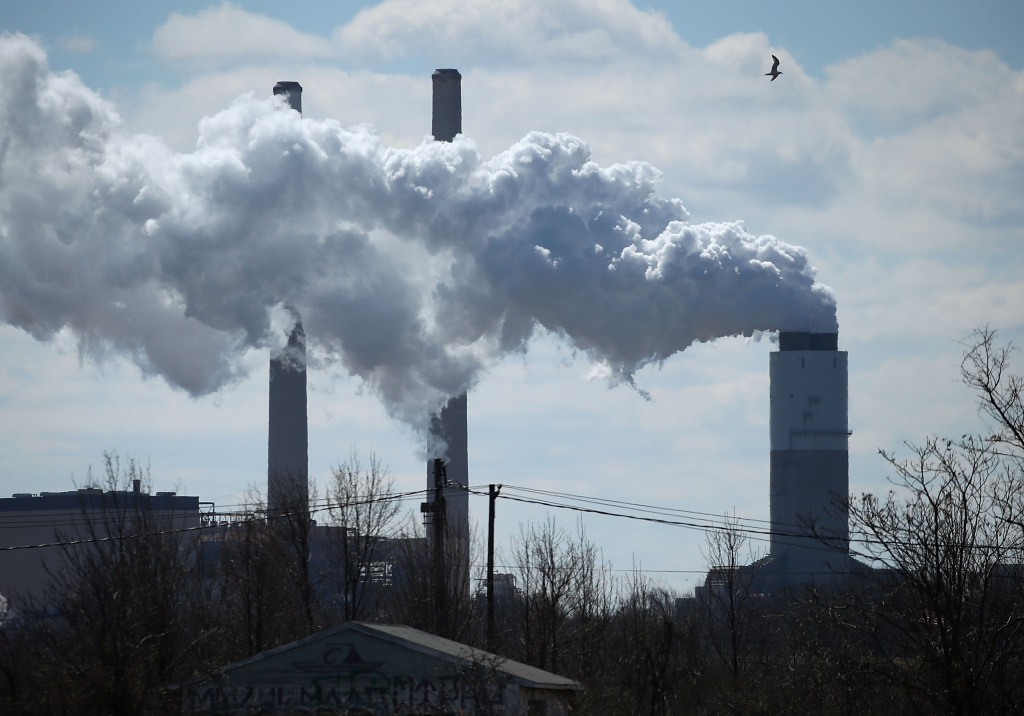 Emissions Spew From Coal Fired Power Plant Emissions spew from a large stack at the coal fired Brandon Shores Power Plant, on March 9, 2018 in Baltimore, Maryland.