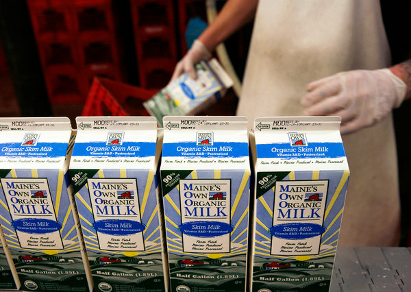 Organic milk is processed at a dairy farm in Westbrook, Maine. A new meta-analysis finds that organic milk contains significantly more omega-3 fatty acids than its conventional counterpart. Organic milk is processed at a dairy farm in Westbrook, Maine. A new meta-analysis finds that organic milk contains significantly more omega-3 fatty acids than its conventional counterpart.