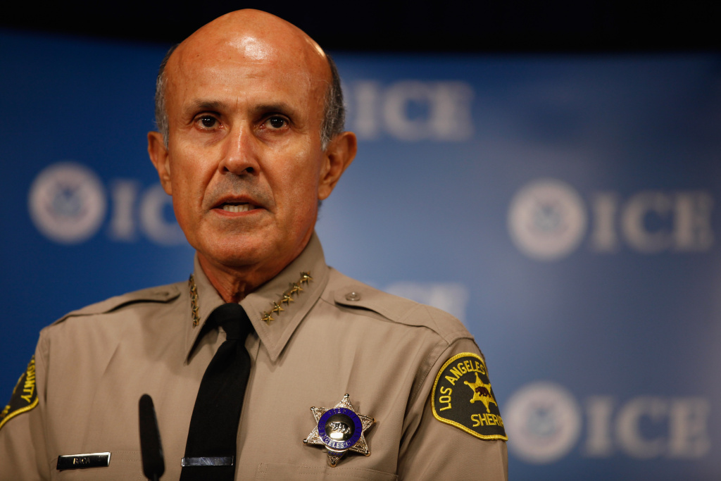 Los Angeles County Sheriff Lee Baca at a news conference, October 6, 2010 in Washington, DC.
