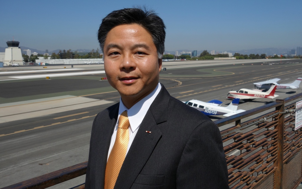 Sen. Ted Lieu State Sen. Ted Lieu at Santa Monica Airport, Oct. 1, 2010.