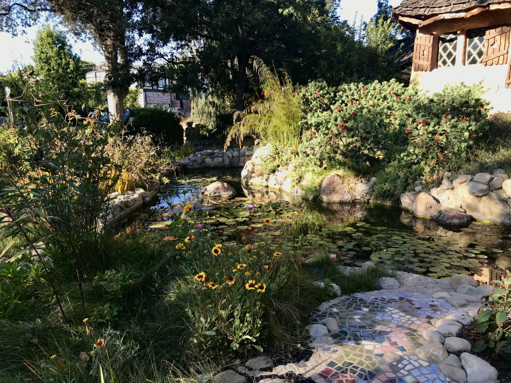The pond/moat in front of the Spadena Witch House. The pond/moat in front of the Spadena Witch House.
