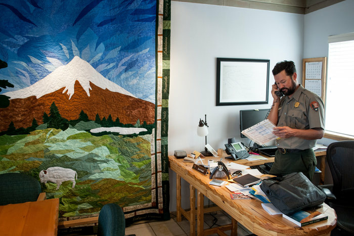 national parks The office of Joshua Tree National Park Superintendent David Smith sits on an active fault line. The building hasn't been retrofitted for seismic activity, though, because there's no money for it.