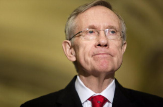 Mercer 6340 Senate Majority Leader Harry Reid (D-NV) pauses while speaking after a meeting with President Barack Obama and other Senate Democrats on Capitol Hill December 6, 2009