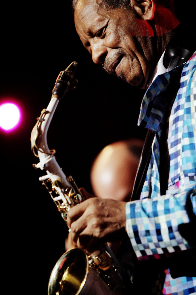 Ornette Coleman performs during the North Sea Jazz Festival in 2010.