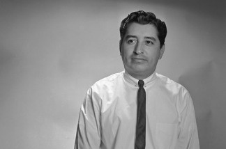 Newspaper columnist Ruben Salazar in 1970. Photo Courtesy of UCLA Library's Digital Collection, Changing Times: Los Angeles in Photographs, 1920-1990