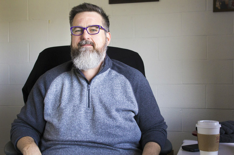 Jim Ansaldo, a research scholar at Indiana University, in his office. Ansaldo also runs an improv summer camp for teens with autism. He says improv-specific programs for children with autism are spreading. Jim Ansaldo, a research scholar at Indiana University, in his office. Ansaldo also runs an improv summer camp for teens with autism. He says improv-specific programs for children with autism are spreading.