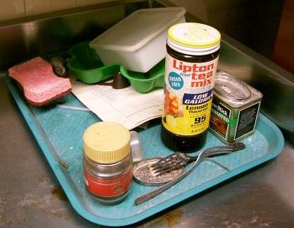 disgusting break room mess It was your turn to clean out the break room. Do we have to get after you every week? Wouldn't it just be easier if you just did it before we had to harangue you? (Send photos of your disgusting break room to offramp@kpcc.org.)