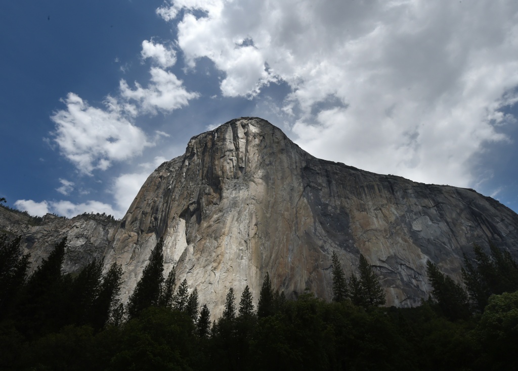 ENVIRONMENT-US-TOURISM-DROUGHT-YOSEMITE The El Capitan monolith in the Yosemite National Park in California on June 4, 2015. It is one of America's most popular natural wonders. But even Yosemite National Park cannot escape the drought ravaging California, now in its fourth year and fueling growing concern. At first glance the spectacular beauty of the park with its soaring cliffs and picture-postcard valley floor remains unblemished, still enchanting the millions of tourists who flock the landmark every year. But on closer inspection, the drought's effects are clearly visible. AFP PHOTO/MARK RALSTON (Photo credit should read MARK RALSTON/AFP/Getty Images)