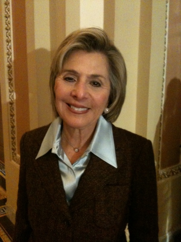 Senator Boxer after being sworn in for her fourth term in office