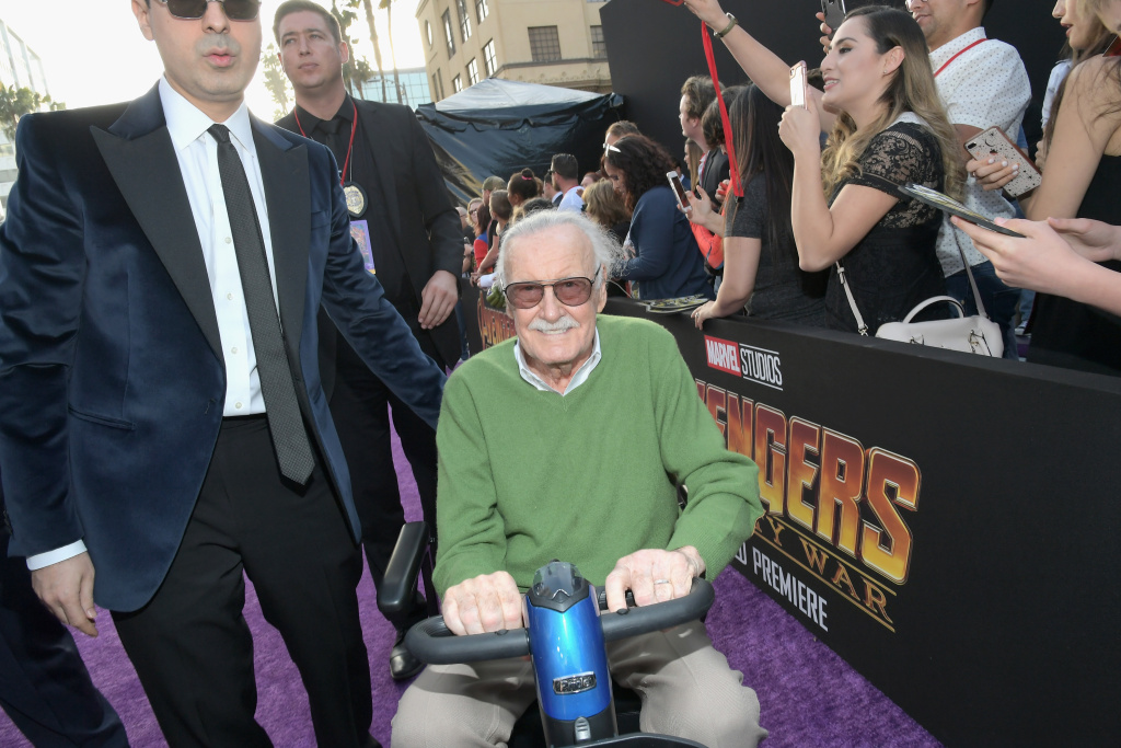 Los Angeles Global Premiere for Marvel Studios' Producer-writer Stan Lee attends the Los Angeles Global Premiere for Marvel Studios'