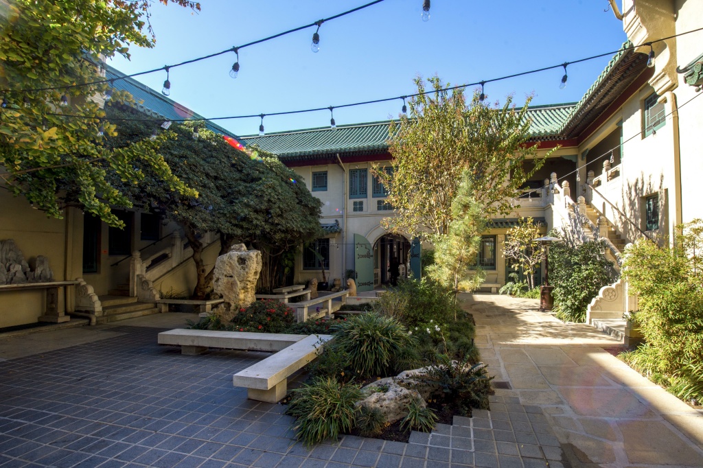 The courtyard of the newly renovated USC Pacific Asia Museum in Pasadena. The courtyard of the newly renovated USC Pacific Asia Museum in Pasadena.