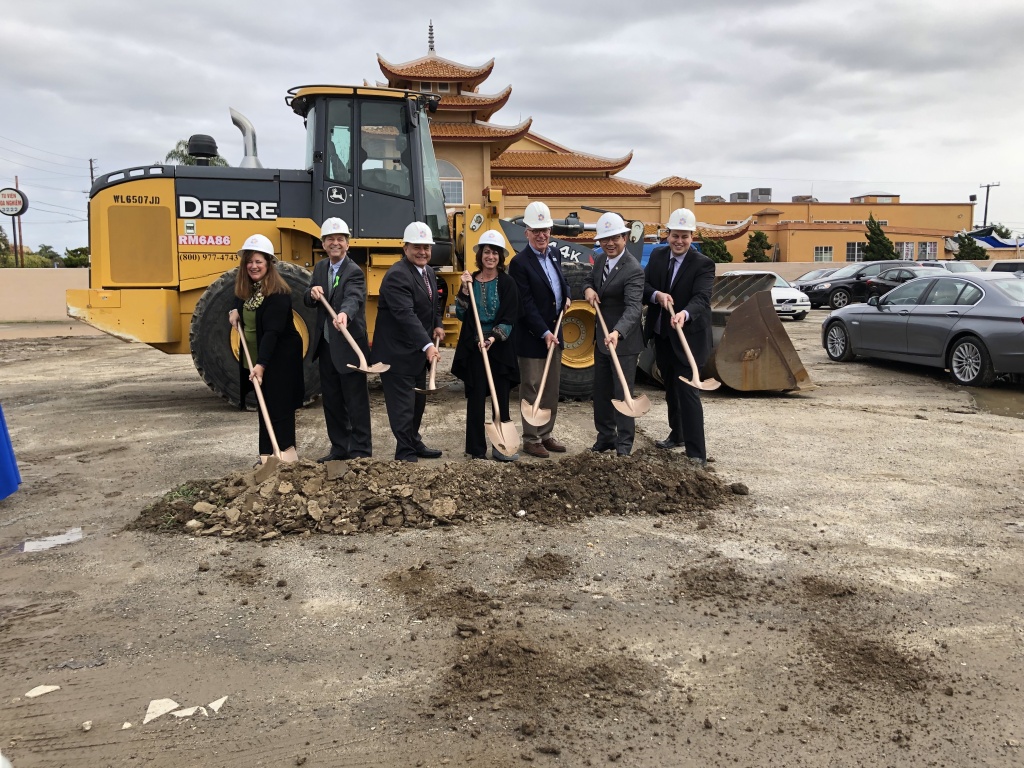 homeless vet housing Housing developers and officials break ground on