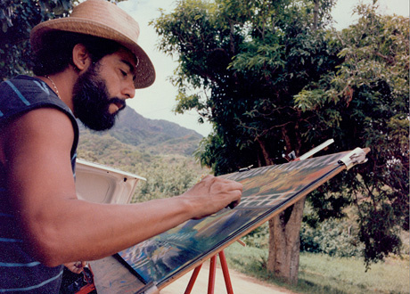 Color photograph of Carlos Almaraz, mid 1980s. Color photograph of Carlos Almaraz, mid 1980s.