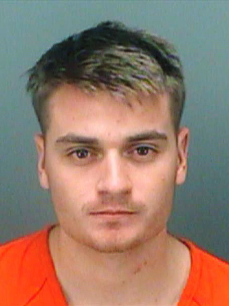 Brandon Russell, 22, considered a leader in Atomwaffen, was arrested last May after law enforcement agents found bomb-making materials in the garage of his Tampa apartment. He pleaded guilty and in January was sentenced to five years in prison. Brandon Russell, 22, considered a leader in Atomwaffen, was arrested last May after law enforcement agents found bomb-making materials in the garage of his Tampa apartment. He pleaded guilty and in January was sentenced to five years in prison.