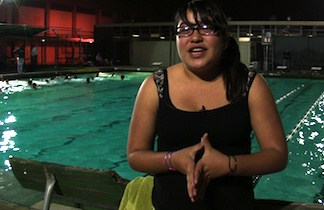 Ariana Gomez is one of the participant in the water polo program.