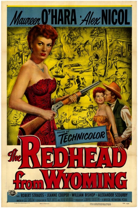 Jeanne Cooper's first movie, the Redhead from Wyoming Jeanne Cooper's first movie.