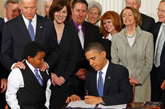 President Obama signed the Affordable Health Care for America Act on March 23, 2010.