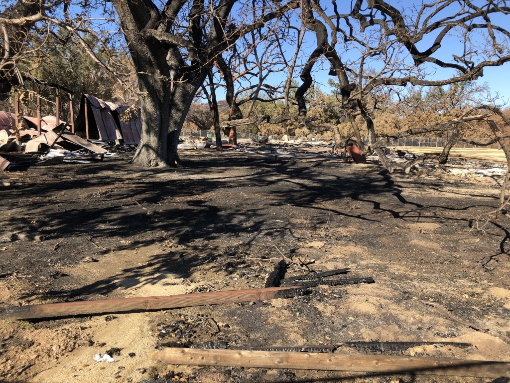 Paramount Ranch The Western Town movie set on Paramount Ranch was one of the first victims of the Woolsey Fire. Several hikers stopped to look at the ruins as they passed.
