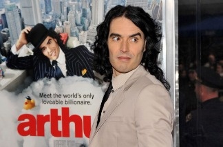 Mercer 16801 Actor Russell Brand attends the New York premiere of Arthur.