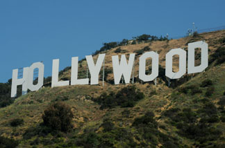 View of the Hollywood sign after California Governor Arnold Schwarzenegger made the announcement that sufficient money had been raised to purchase and protect the land around the historic Hollywood sign in Hollywood on April 26, 2010.