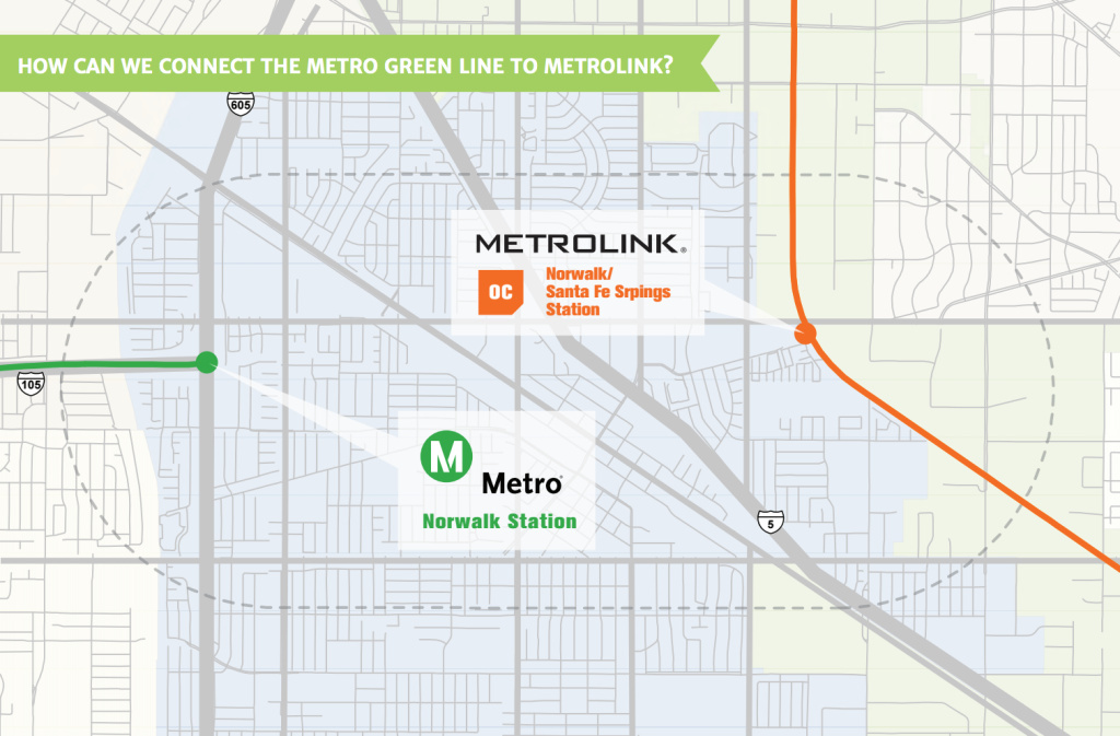 Green Line Norwalk map