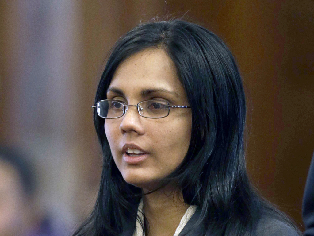 Annie Dookhan, pictured earlier this year, pleaded guilty Friday to falsifying drugs tests at a Massachusetts state crime lab.