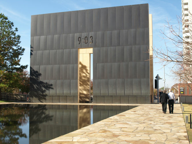The Oklahoma City National Memorial sits on the site of the 1995 bombing. Some affected by the blast say they've been denied help from an assistance fund, even as millions of fund dollars remain unspent.