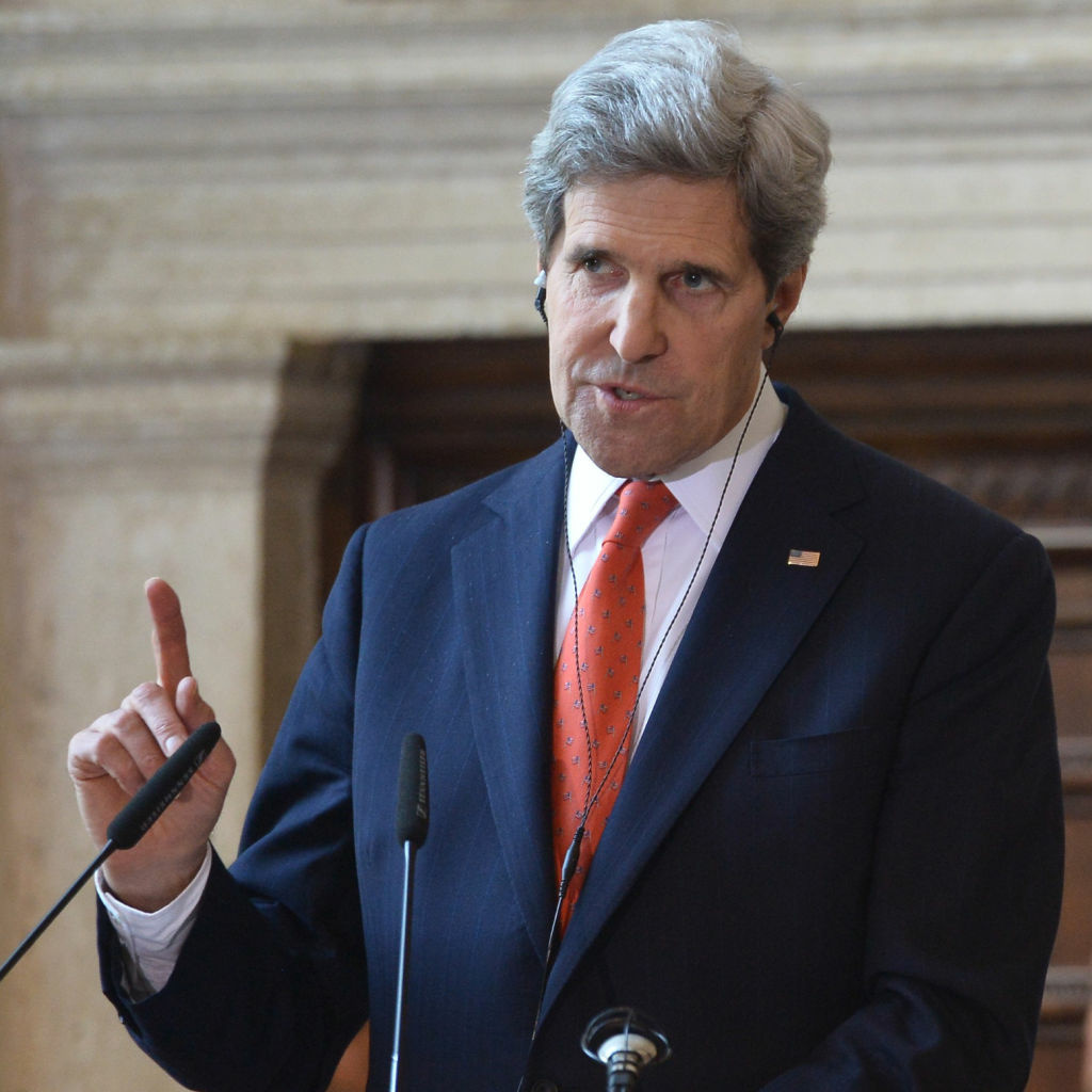 Secretary of State John Kerry during a news conference Thursday in Rome. U.S. Secretary of State John Kerry during a news conference in Rome. Kerry flew into Afghanistan on an unannounced visit Monday to see President Hamid Karzai amid concerns the Afghan president may be jeopardizing progress in the war against extremism with his anti-American rhetoric.