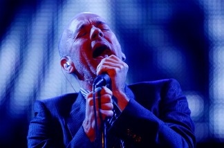 Mercer 15683 Michael Stipe of REM performs in New Orleans, Louisiana.