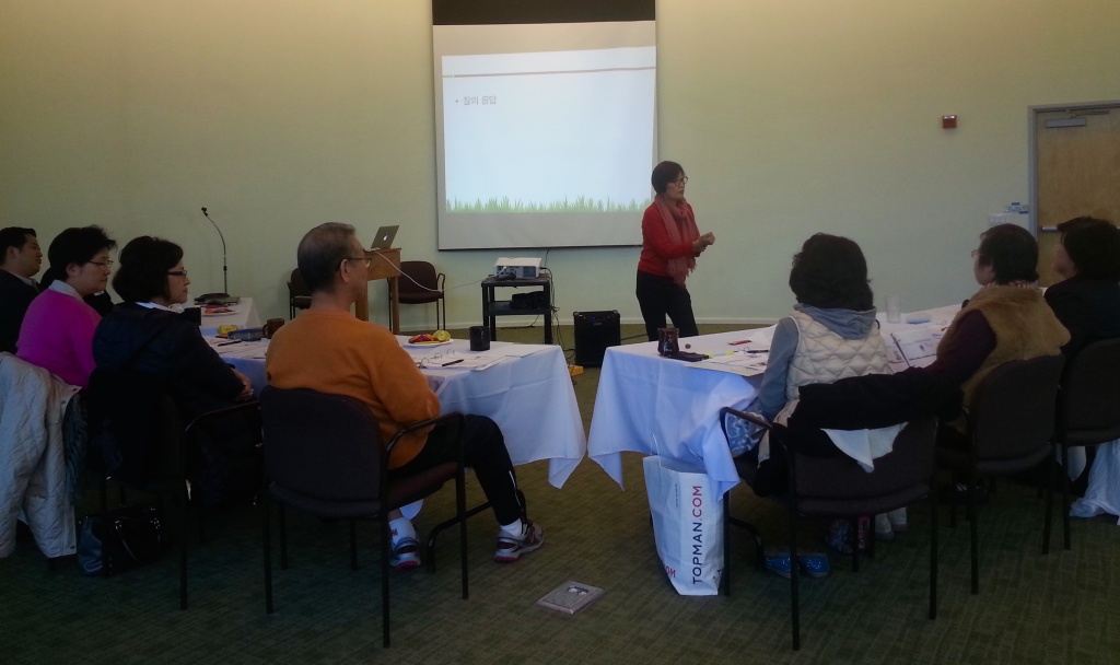 KFAM faith leader retreat on domestic violence Ann ReMenzi, a Bay Area Presbyterian minister and advocate against domestic violence, leads a two-day retreat for Korean faith leaders organized by the Korean American Family Services.