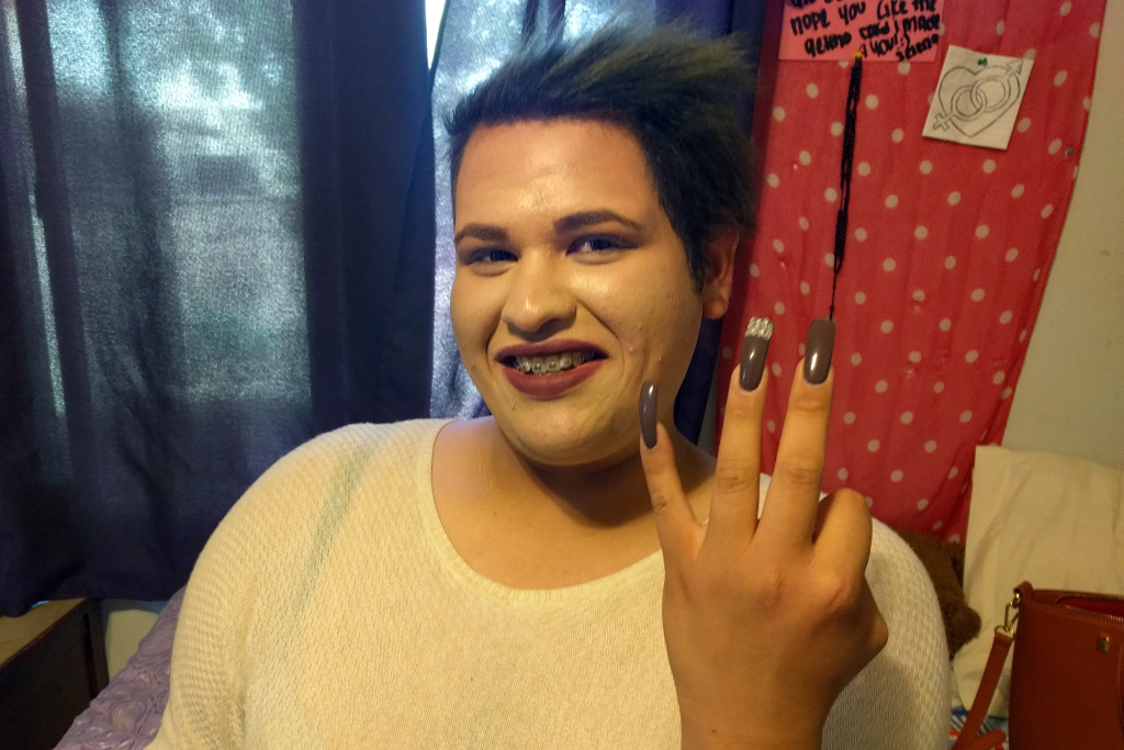 Transgender teen Juana Zacharias, 18, lives in a group home in Oxnard, California. Transgender teen Juana Zacharias, 18, lives in a group home in Oxnard, California.