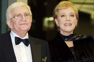 Director Blake Edwards and his wife, actress Julie Andrews, on Dec. 1, 2001.