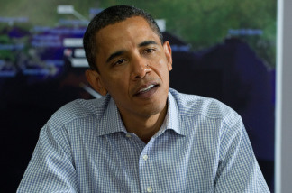 US President Barack Obama speaks about the oil spill following the BP Deepwater Horizon accident.