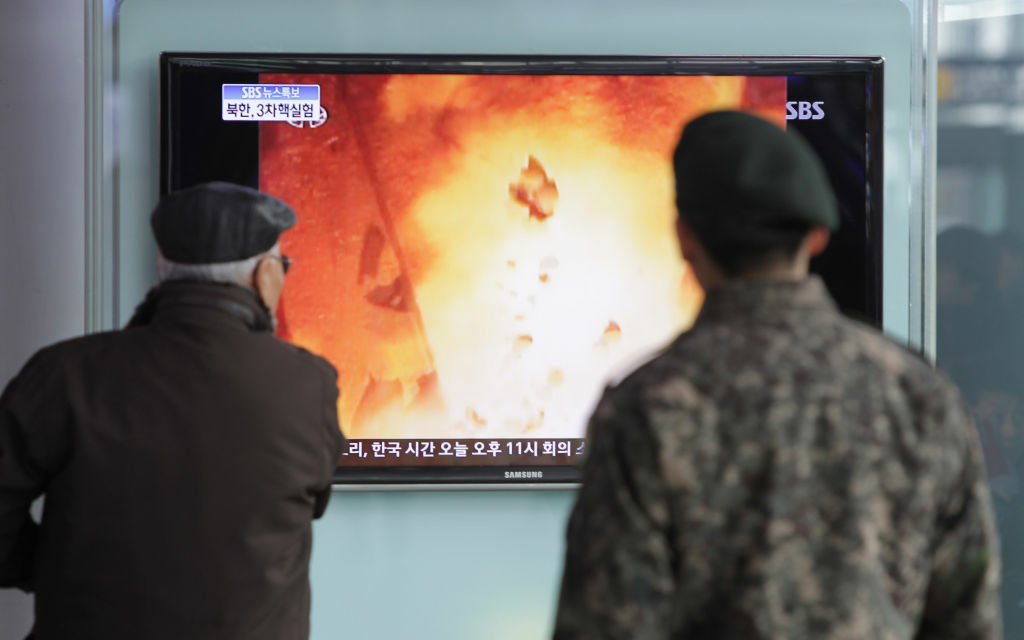South Korea Reacts To North's Third Nuclear Test People watch a television broadcast reporting the North Korea's nuclear test at the Seoul Railway station on February 12, 2013 in Seoul, South Korea. The U.N. Security Council voted unanimously Thursday for tough new sanctions to punish North Korea for its latest nuclear test, a move that sparked a furious Pyongyang to threaten a nuclear strike against the United States.